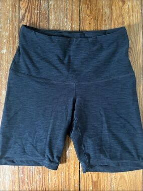 Prana charcoal heather biker shorts